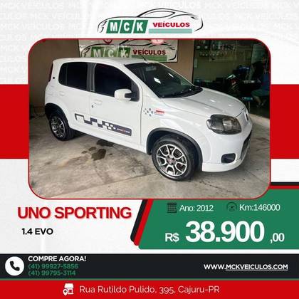 FIAT UNO 1.4 ATTRACTIVE 8V FLEX 2P MANUAL FIAT UNO 1.4 ATTRACTIVE 8V FLEX 2P MANUAL